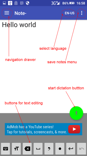 voice notebook for Android